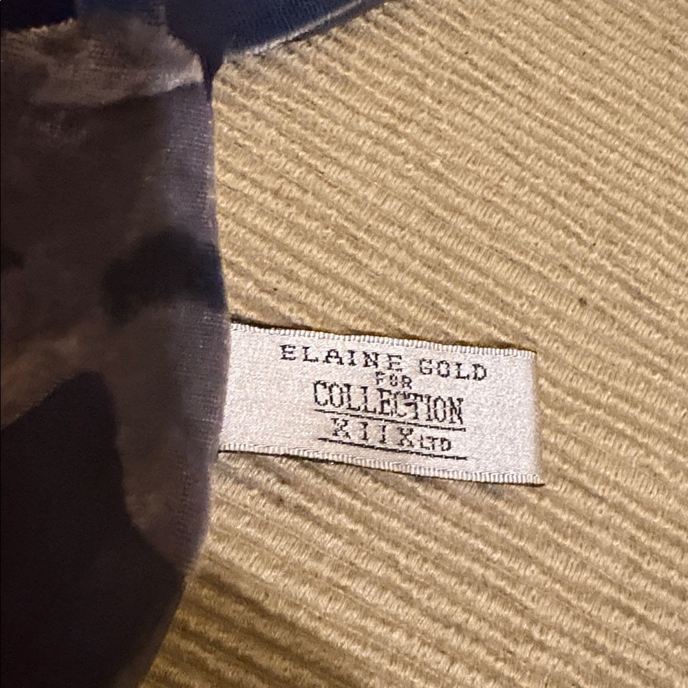 Elaine Gold Silk & Velvet Floral Scarf - Picture 3 of 5
